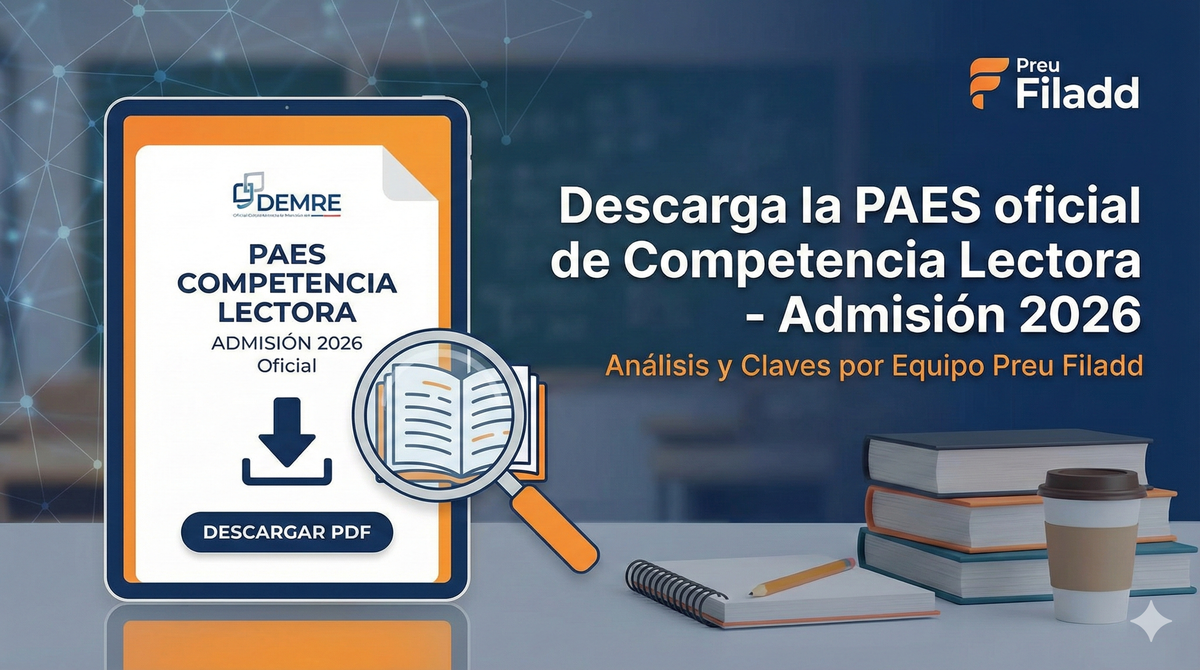 PAES Oficial de Competencia Lectora Admisión 2026 - Descarga gratis