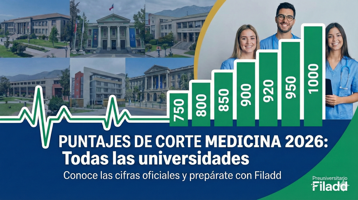 Puntajes de corte Medicina 2026: todas las universidades