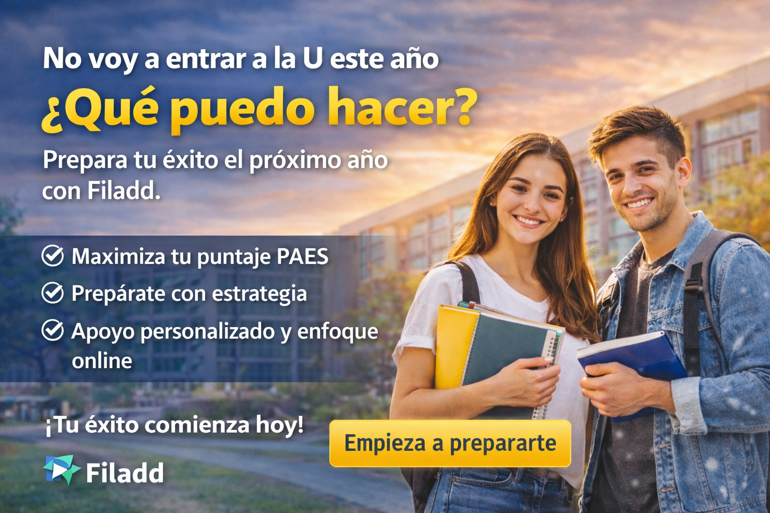 No voy a entrar a la U este año, ¿qué puedo hacer? Aquí te damos la mejor estrategia para aprovechar esta oportunidad