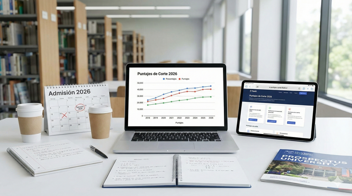 Puntajes de corte 2026: Guía actualizada por carrera y universidad para la PAES